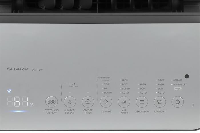 Máy lọc không khí và hút ẩm Sharp DW-T30FV-W